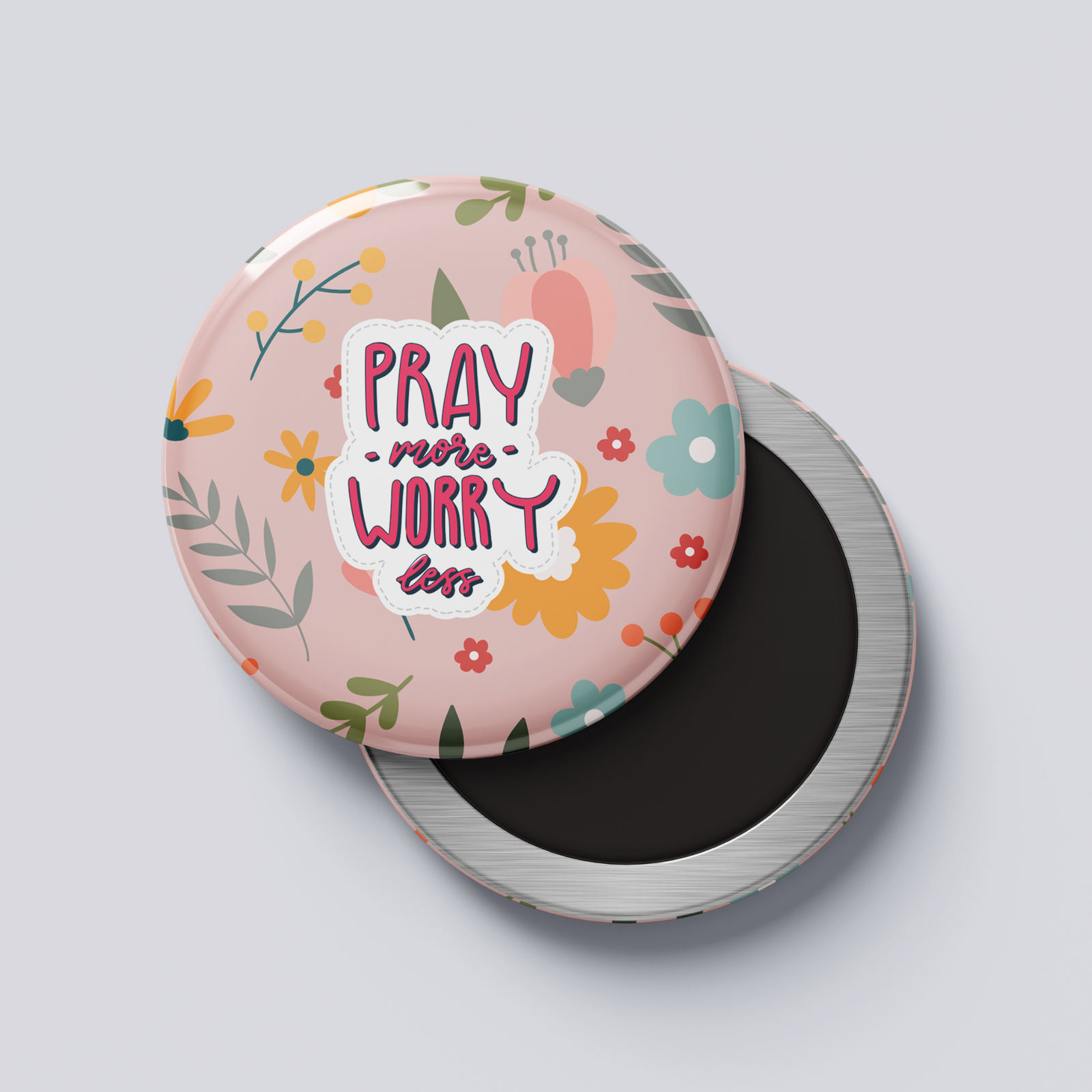 Motivational Magnet — Pray More Worry Less
