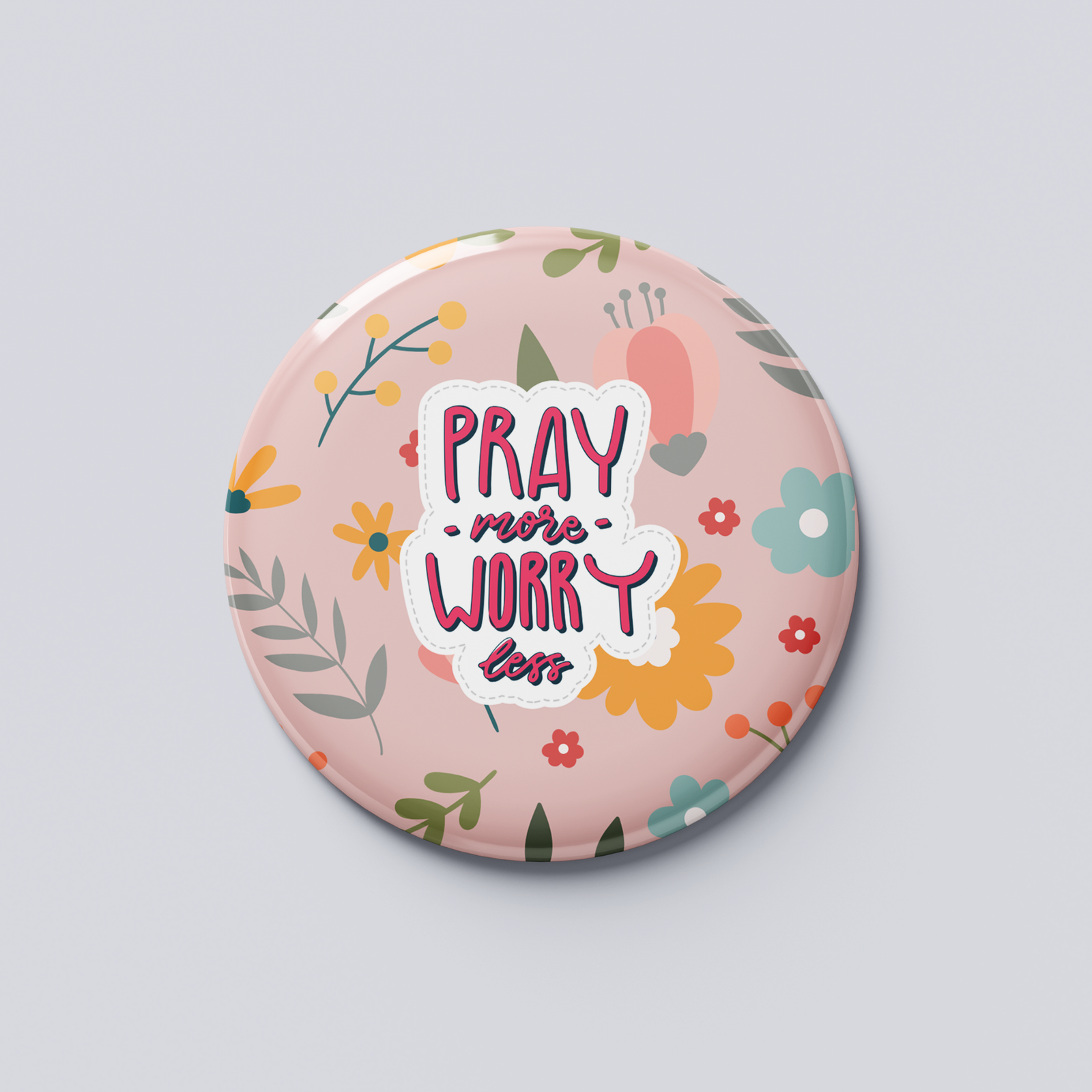Motivation1c Motivational Magnet — Pray More Worry Less